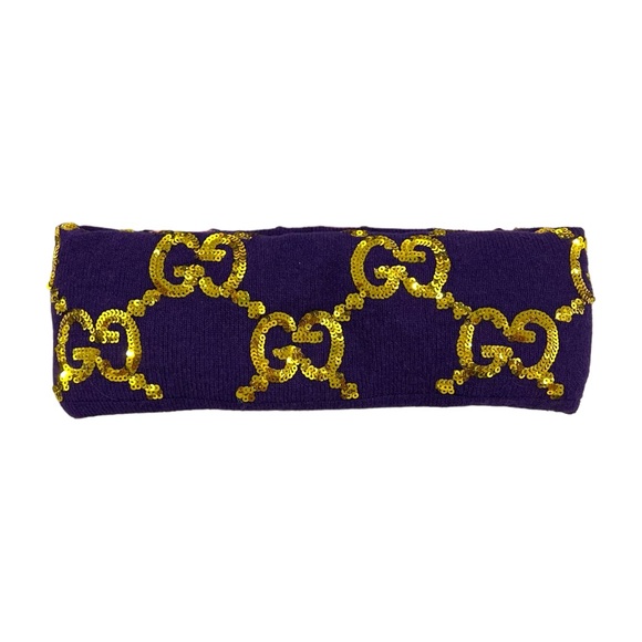 Gucci Sequin Monogram Headband - Picture 1 of 7